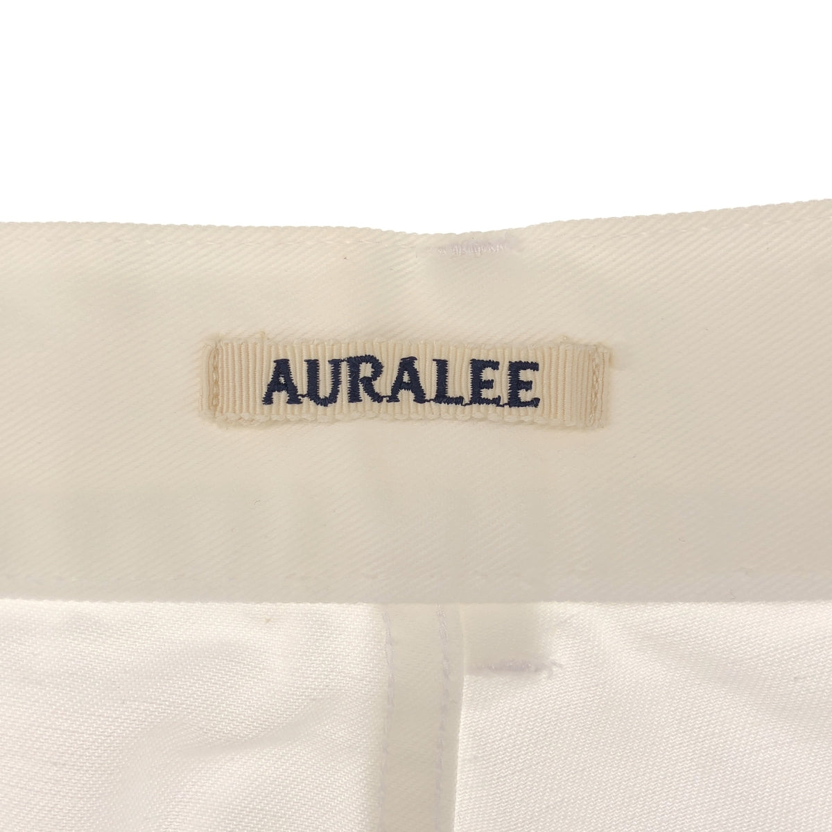 AURALEE / オーラリー | 2022SS | HARD TWIST FINX HEAVY CHINO BELTED PANTS ハードツイスト ヘビーチノ ベルテッドパンツ | 0 | ホワイト | レディース