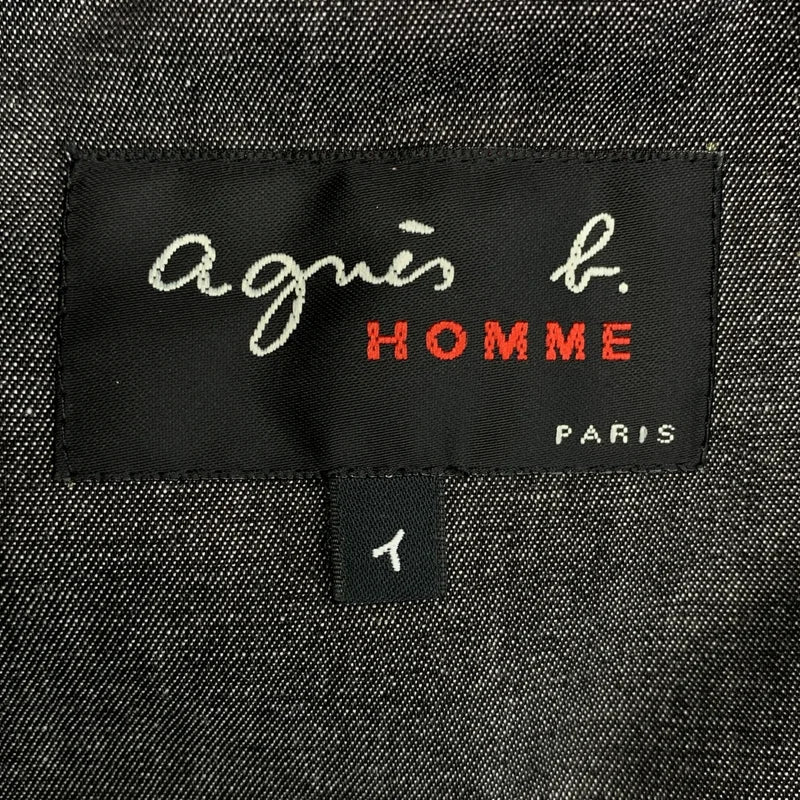 Agnes b. HOMME / 아네스베 옴므 | 코튼 샴브레이 재킷 | 1 | 남성