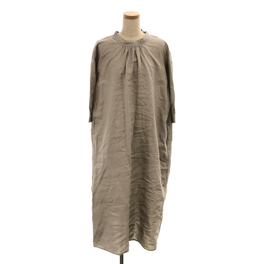 [Beautiful Condition] ROBE de PEAU / Robe de Peau | Linen 2WAY Ribbon Dress | Greige | Women's