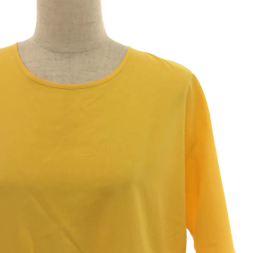 SARA LANZI / サラランズィ | コットン タックプリーツ シャツワンピース | M | イエロー | レディース