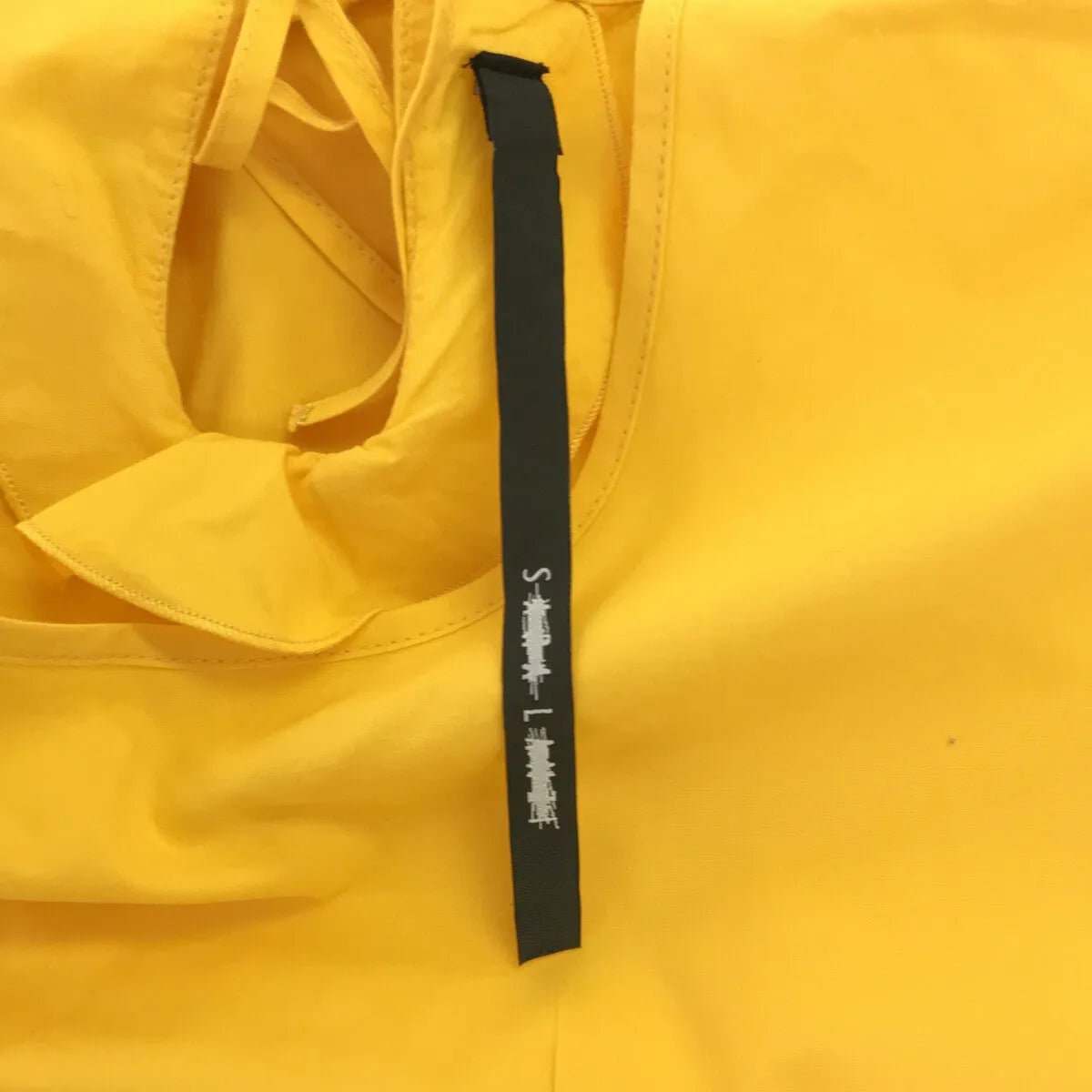 SARA LANZI / サラランズィ | コットン タックプリーツ シャツワンピース | M | イエロー | レディース