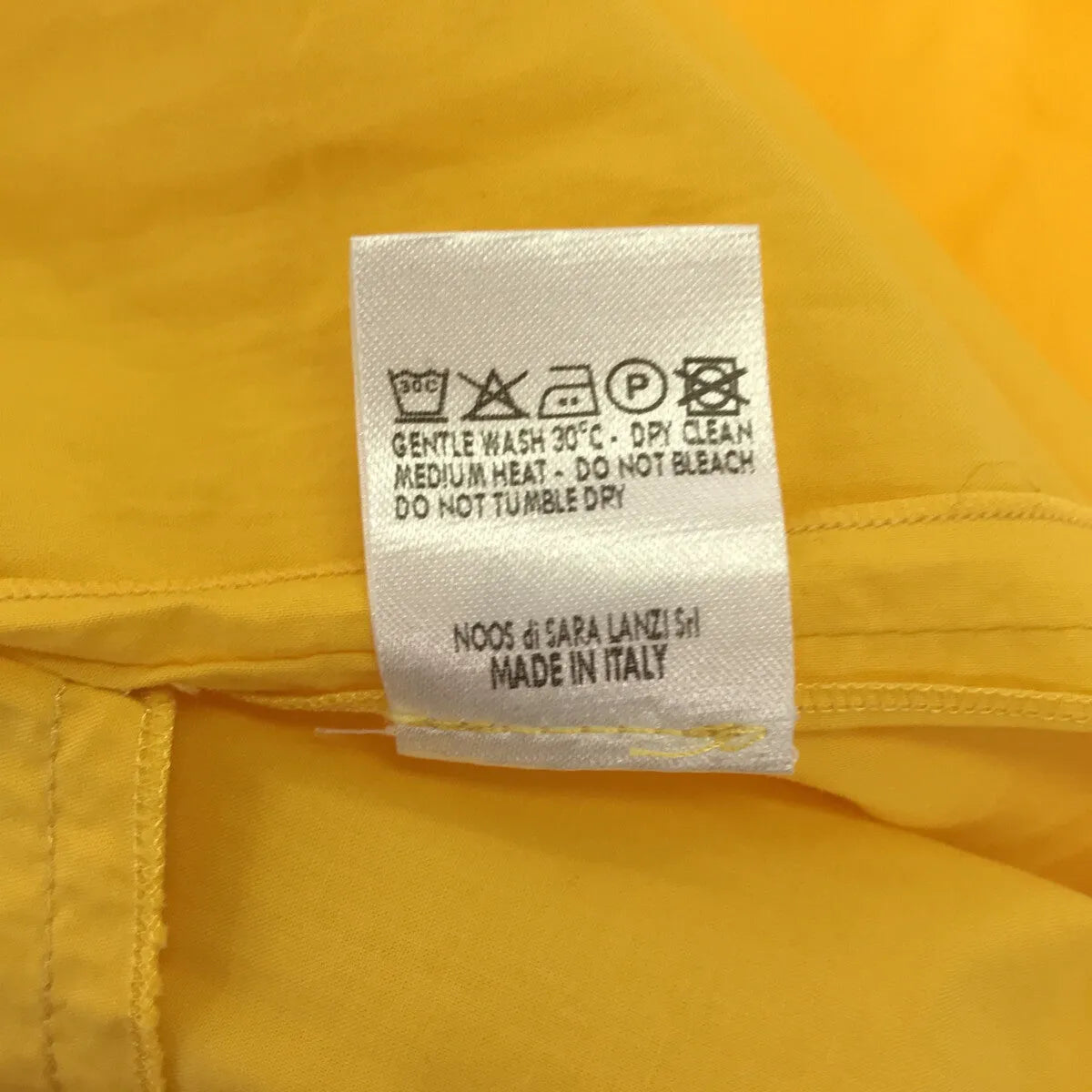 SARA LANZI / サラランズィ | コットン タックプリーツ シャツワンピース | M | イエロー | レディース