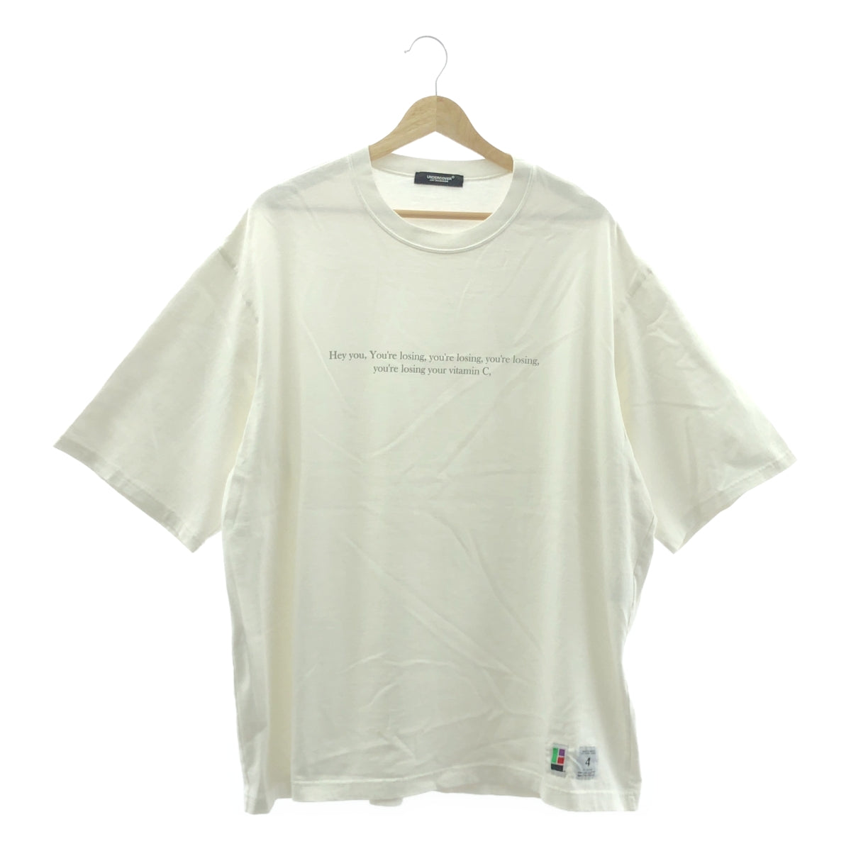 UNDER COVER  / アンダーカバー | 2023SS | BD天竺TEE VITAMIN C プリント 半袖 Tシャツ | 4 | ホワイト | メンズ