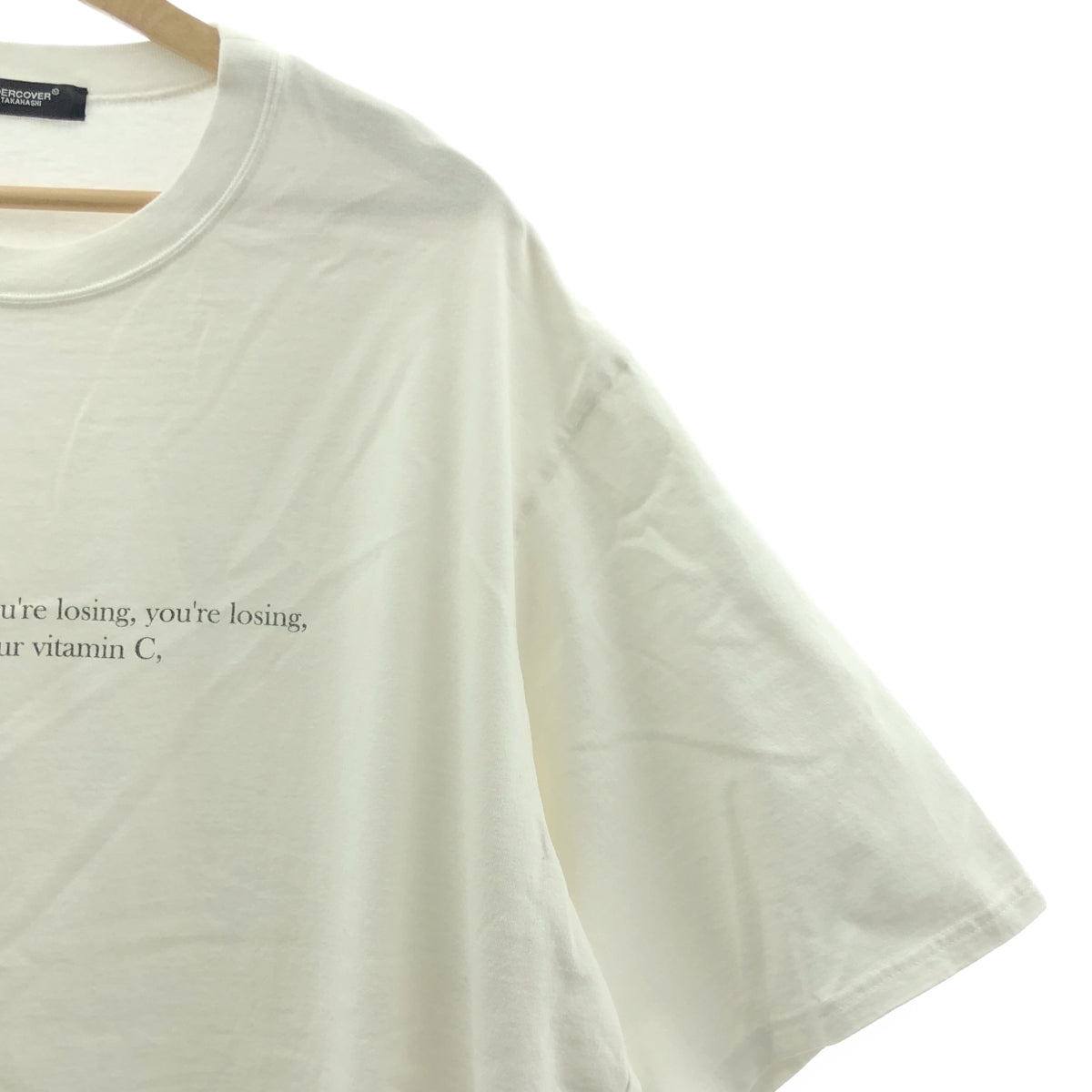 UNDER COVER  / アンダーカバー | 2023SS | BD天竺TEE VITAMIN C プリント 半袖 Tシャツ | 4 | ホワイト | メンズ