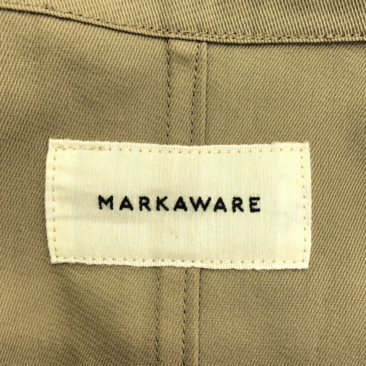 MARKAWARE / マーカウェア | 2025SS | ALL IN ONE ORGANIC VOILE YARN TWILL オールインワン パンツ | 2 | ベージュ | メンズ
