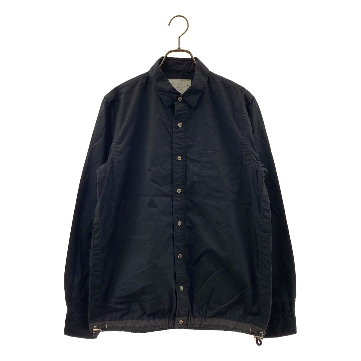 sacai / サカイ | DRAWSTRING COTTON POPLIN SHIRT / 抽繩棉府綢襯衫 | 2 | 男士