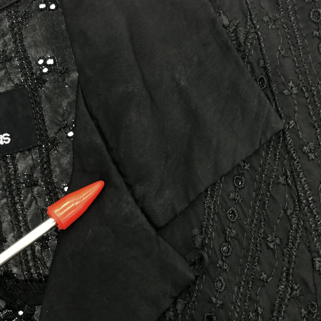 tricot COMME des GARCONS / トリココムデギャルソン | 2006SS | 製品洗い加工 エンブロイダリー シャツ | S | ブラック | レディース