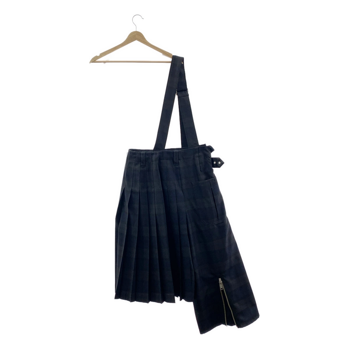 KIDILL / キディル | Pleats Hold Pantsプリーツ ホールド パンツ | 46 | ブラック/ネイビー | メンズ