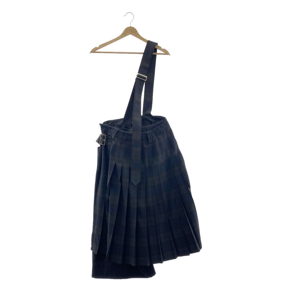 KIDILL / キディル | Pleats Hold Pantsプリーツ ホールド パンツ | 46 | ブラック/ネイビー | メンズ