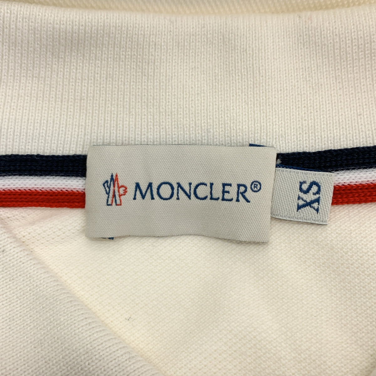 MONCLER / Moncler | 코튼 로고 폴로 셔츠 | XS | 화이트 | 남성