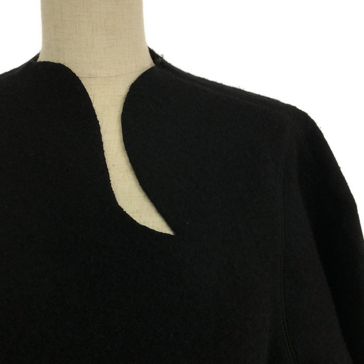 Mame Kurogouchi / マメクロゴウチ | 2023AW | Wool Cashmere Frilled Knitted Dress /  ウール カシミヤ ワンピース | 2 | レディース