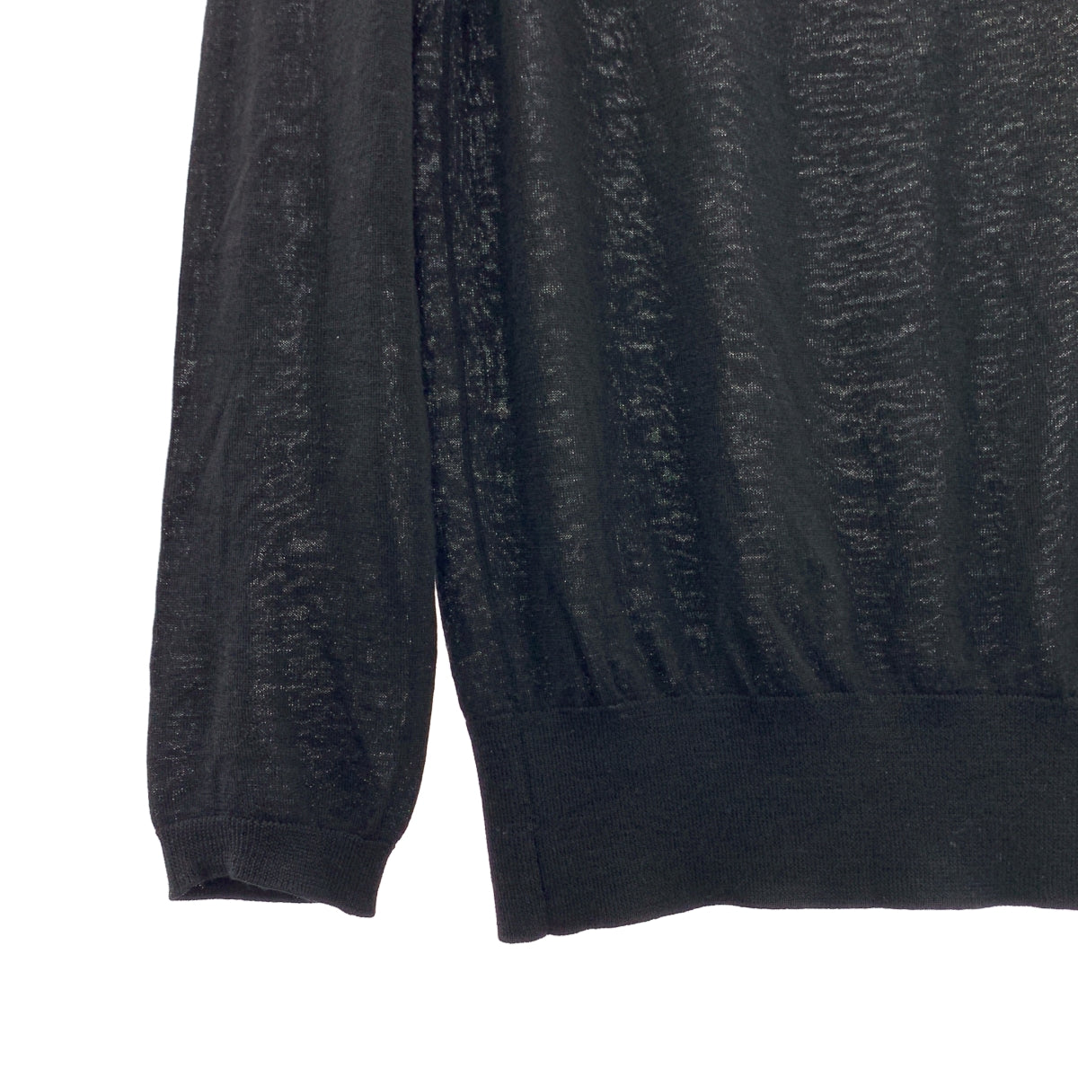 BALENCIAGA / バレンシアガ | ウール プルオーバー ニット セーター | 38 | ブラック | レディース