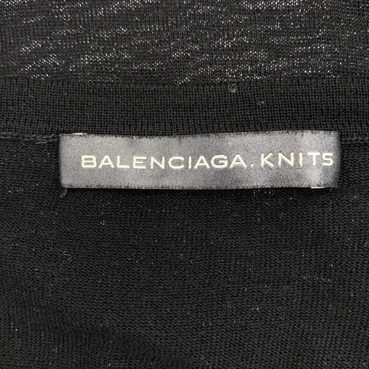 BALENCIAGA / バレンシアガ | ウール プルオーバー ニット セーター | 38 | ブラック | レディース