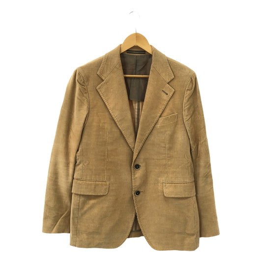 PINOLERARIO Revival | Stretch Corduroy 2B Tailored Jacket | 48 | Beige | Men's