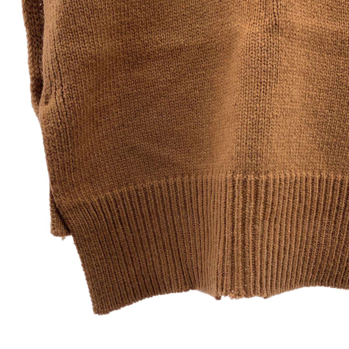 Maison Margiela / メゾンマルジェラ | 2022AW | ウール リネン タバード  Vネック ニットベスト | S | メンズ