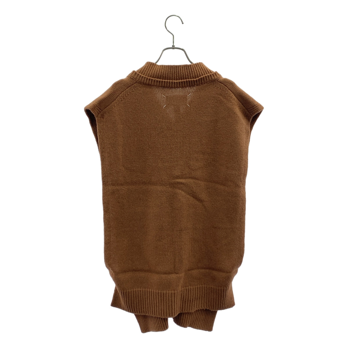 Maison Margiela / メゾンマルジェラ | 2022AW | ウール リネン タバード  Vネック ニットベスト | S | メンズ