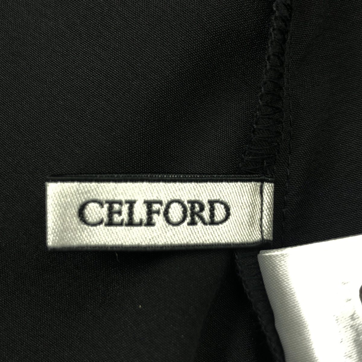 CELFORD / セルフォード | 2023SS | スカラップ切替 バックリボン ブラウス | ONE SIZE | ブラック | レディース