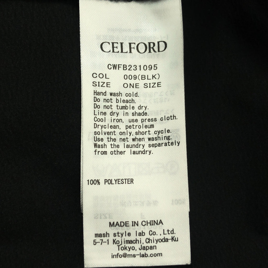 CELFORD | 2023 春夏 | 扇貝形後背蝴蝶結襯衫 | 均碼 | 黑色 | 女款