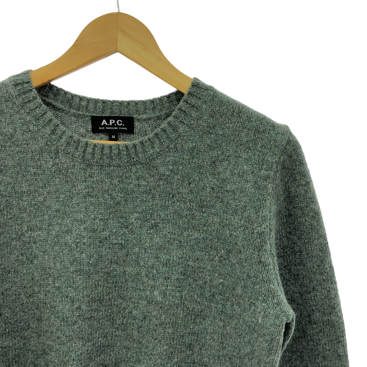 A.P.C. / アーペーセー | ウール プルオーバーニット | M | グリーン系 | レディース