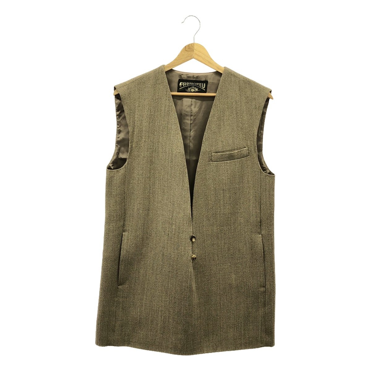 [Good Condition] IENA | 2022AW | [PHOTOCOPIEU] VEREUSE Long Vest / Fully Lined | TU | Brown | Women's