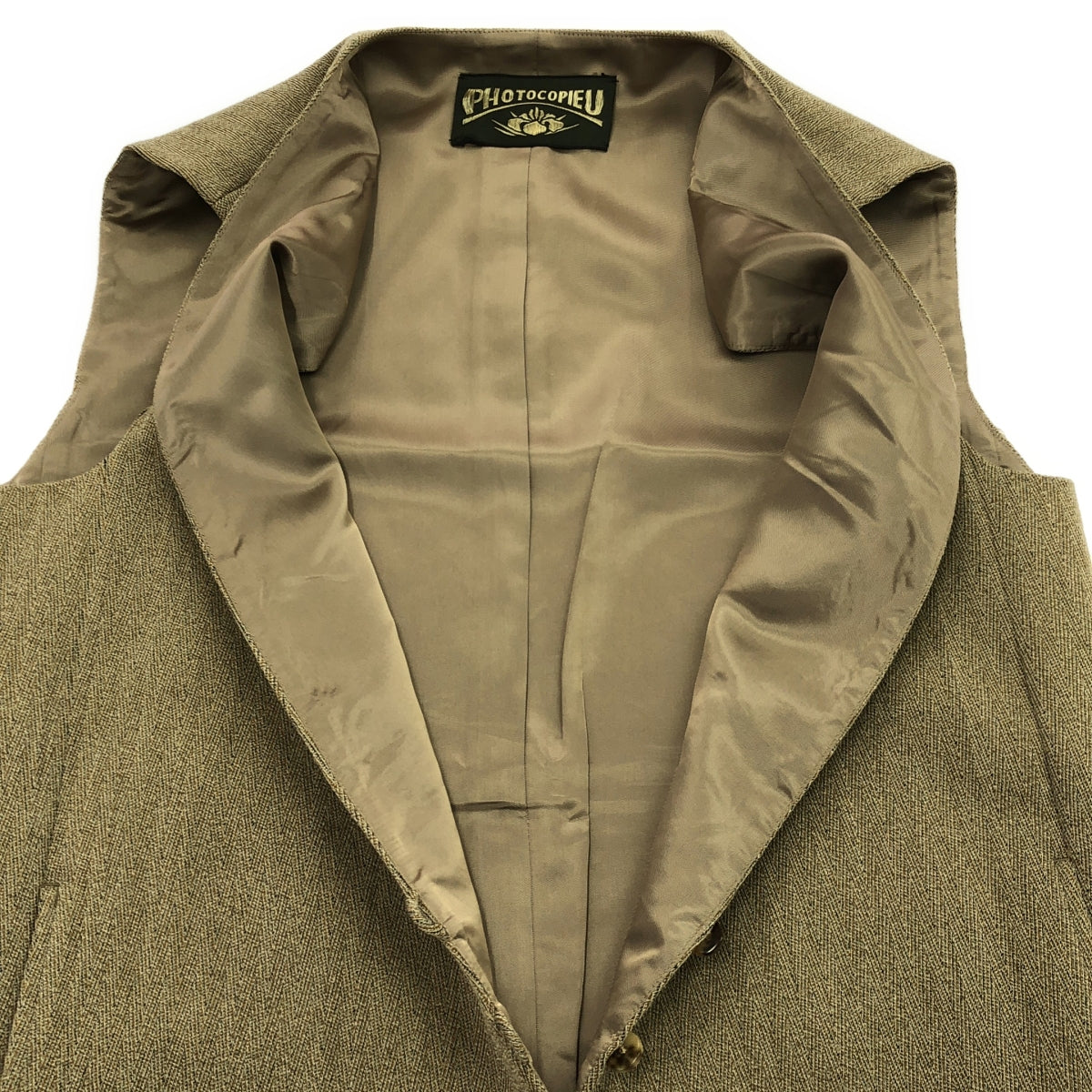 [狀況良好] IENA | 2022 秋冬 | [PHOTOCOPIEU] VEREUSE 長版背心 / 全襯裡 | TU |布朗 |女性的