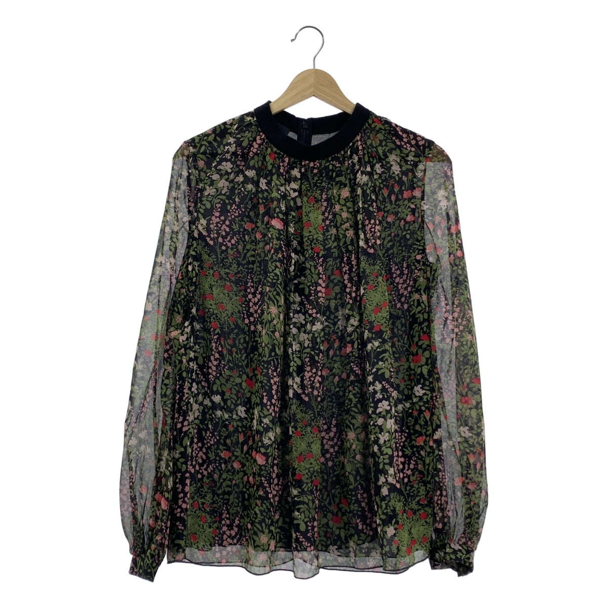 Giambattista Valli | 花卉印花褶皺套頭衫 | 尺寸 38 |