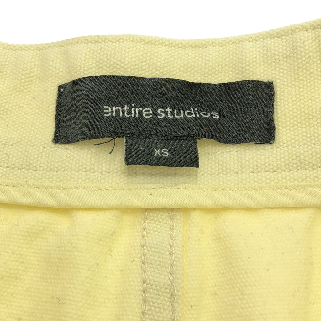 【미품】 entire studios / 엔타이아 스튜디오 | POCKET PANTS / 오리 직물 포켓 지퍼 팬츠 | XS | 아이보리 | 남성