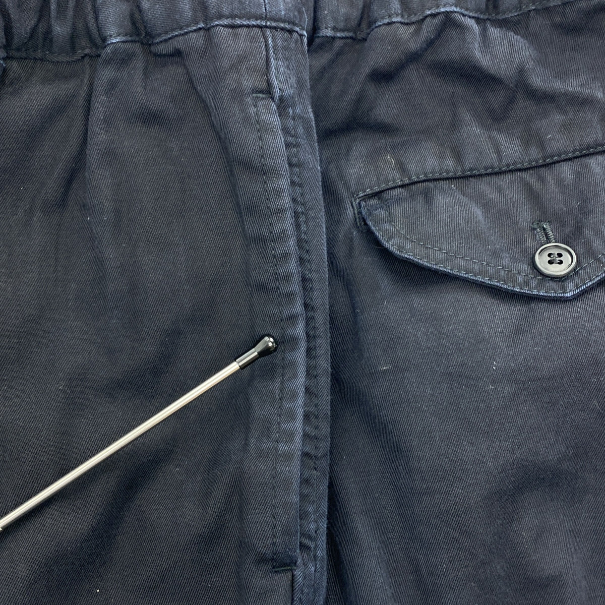 COMME des GARÇONS HOMME PLUS |西元 1997 年 | 90 年代斜紋棉質休閒褲 |尺寸 M |海軍|男士