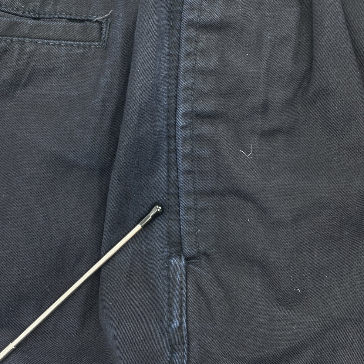 COMME des GARÇONS HOMME PLUS |西元 1997 年 | 90 年代斜紋棉質休閒褲 |尺寸 M |海軍|男士