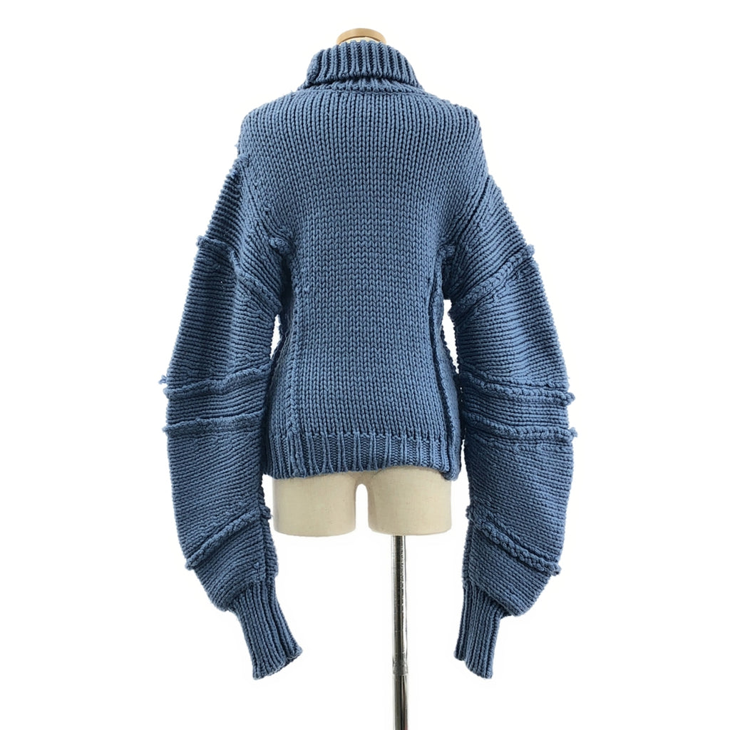 IRENE / アイレネ | ハイネック オーバー ニット セーター | 36 | ブルー | レディース