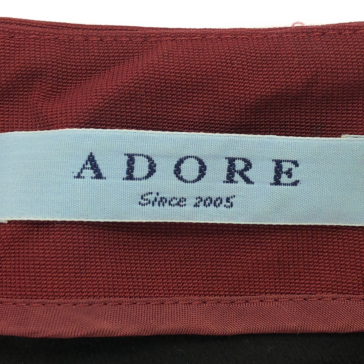 ADORE / アドーア | バックジップ ボクシー ブラウス | 38 | ボルドー | レディース