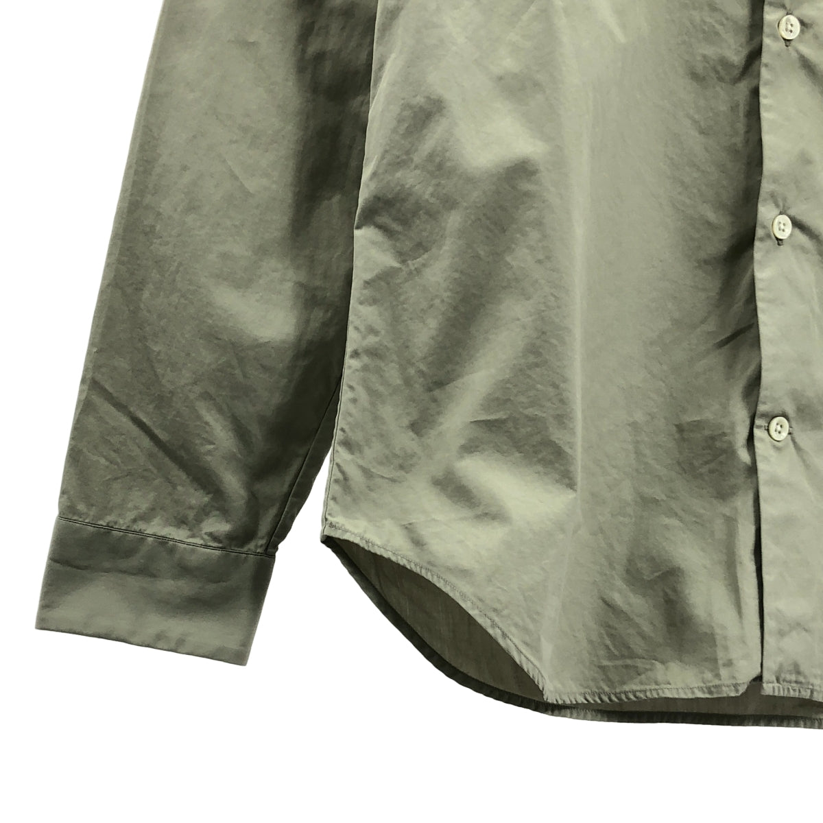 Maison Margiela / 메종 마르제라 | 2017AW | Long sleeve shirt 코튼 롱 슬리브 셔츠 | 40 | 그레이지 |