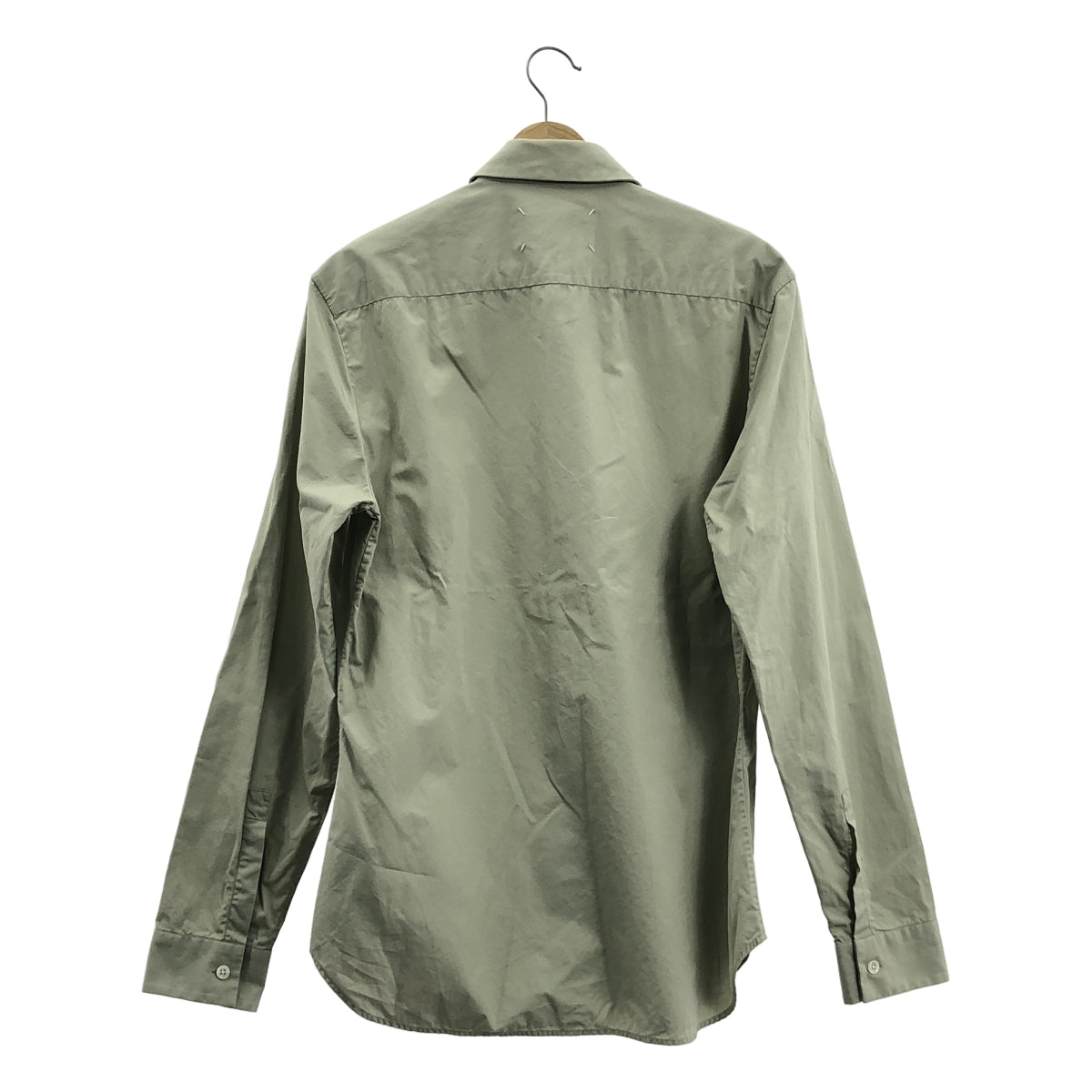 Maison Margiela / 메종 마르제라 | 2017AW | Long sleeve shirt 코튼 롱 슬리브 셔츠 | 40 | 그레이지 |