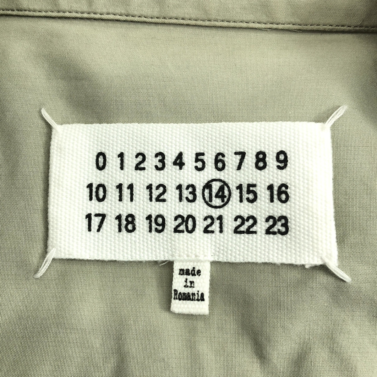 Maison Margiela / 메종 마르제라 | 2017AW | Long sleeve shirt 코튼 롱 슬리브 셔츠 | 40 | 그레이지 |