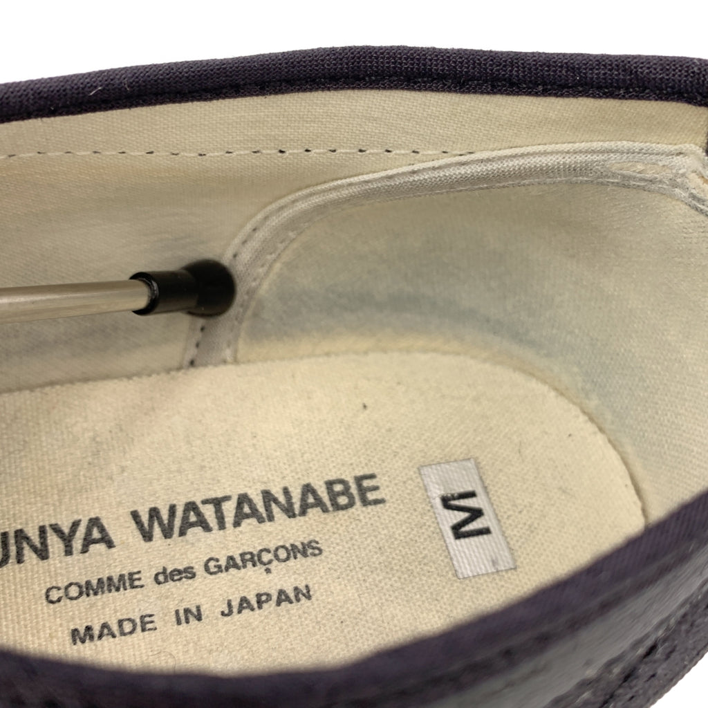 JUNYA WATANABE COMME des GARCONS / 준야와타나베 | 로고 캔버스 레이스업 로우 컷 스니커즈 | M | 여성