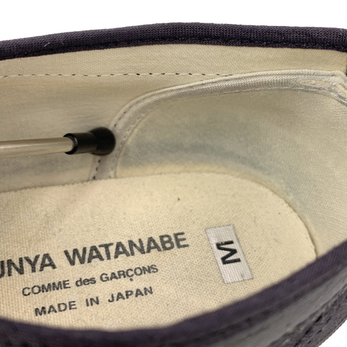 JUNYA WATANABE COMME des GARCONS / 준야와타나베 | 로고 캔버스 레이스업 로우 컷 스니커즈 | M | 여성