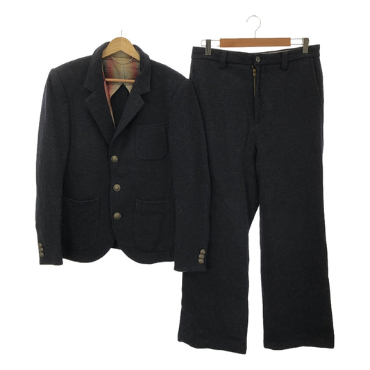 MIHARA YASUHIRO | Set-up wool metal button 3B tailored jacket and slacks | 46 | Men's