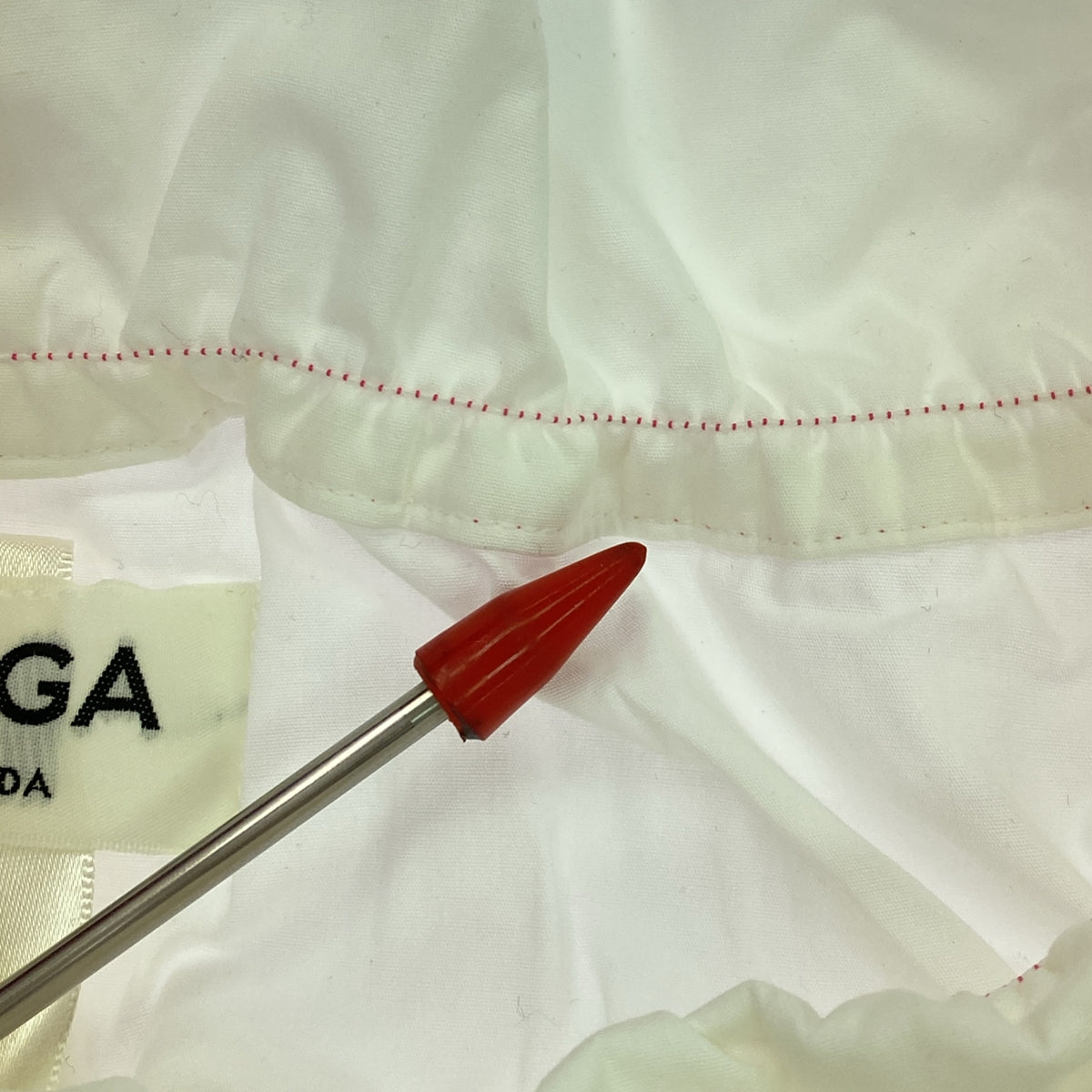 HOUGA / ホウガ | トルソー撮影希望。 | loket lelsure dress シャーリング ボリューム ワンピース | F | ホワイト | レディース