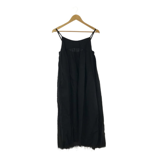 nest robe / nest robe | Linen tuck gather camisole dress | F | Black | Women's