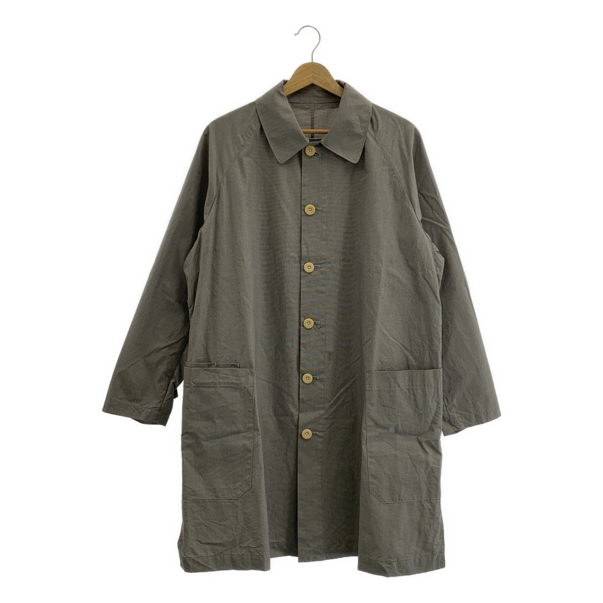 ASEEDONCLOUD / 아시돈 클라우드 | HandWerker / 발수 가공 스테인드 컬러 코트 | M | 블랙 / 화이트 | 남성