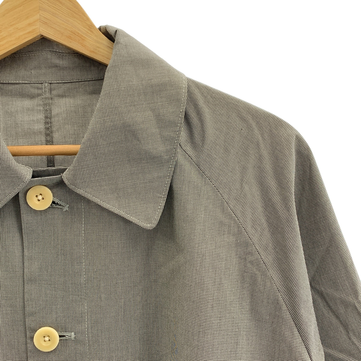 ASEEDONCLOUD / 아시돈 클라우드 | HandWerker / 발수 가공 스테인드 컬러 코트 | M | 블랙 / 화이트 | 남성