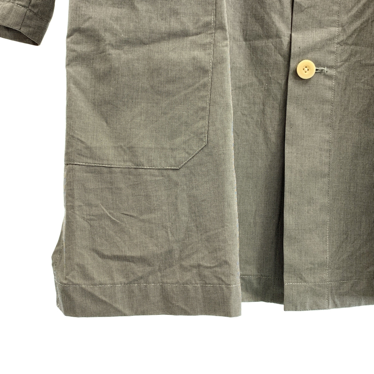 ASEEDONCLOUD / 아시돈 클라우드 | HandWerker / 발수 가공 스테인드 컬러 코트 | M | 블랙 / 화이트 | 남성