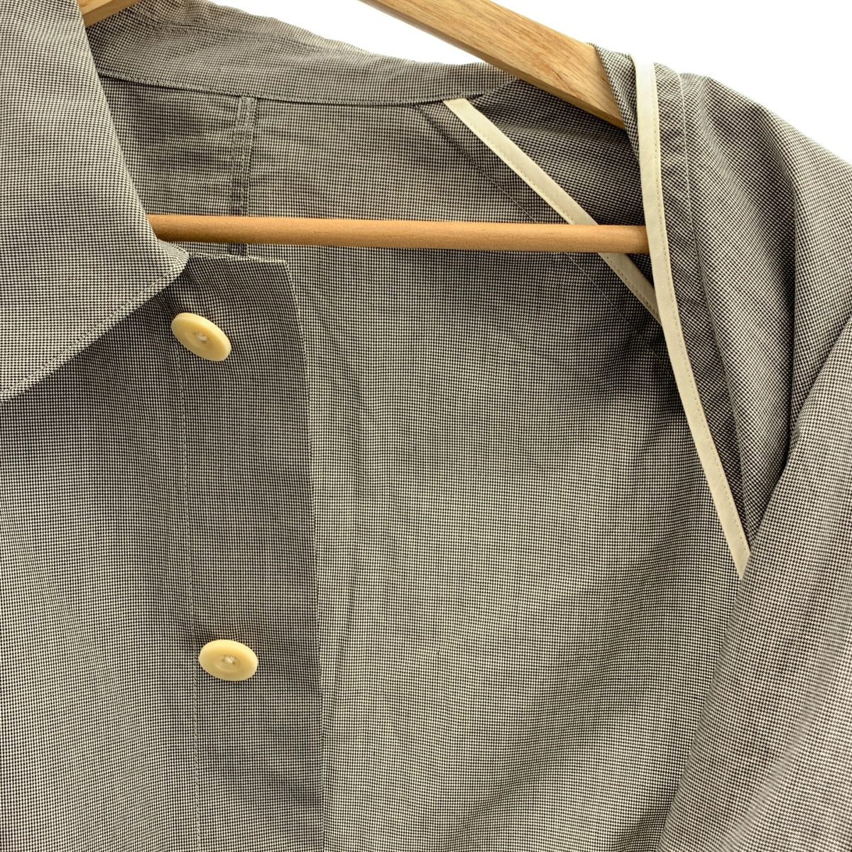 ASEEDONCLOUD / 아시돈 클라우드 | HandWerker / 발수 가공 스테인드 컬러 코트 | M | 블랙 / 화이트 | 남성