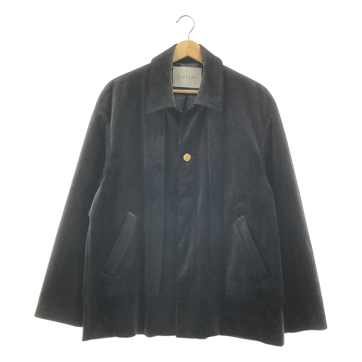 CULLNI | 2021 秋冬 | 天鵝絨金色羈扣單扣外套 | 1 碼 | 男款