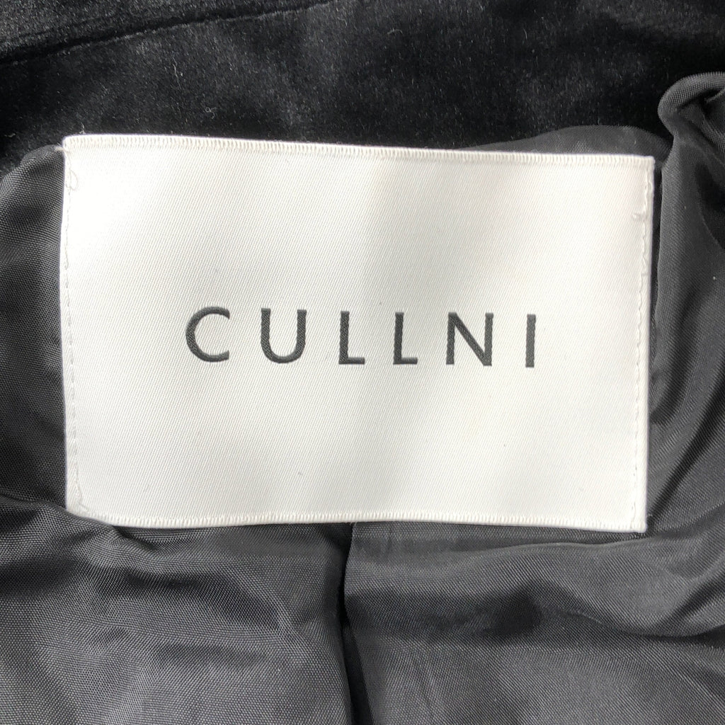 CULLNI / 크루니 | 2021AW | 벨루어 골드 버튼 싱글 브레스트 재킷 | 1 | 남성