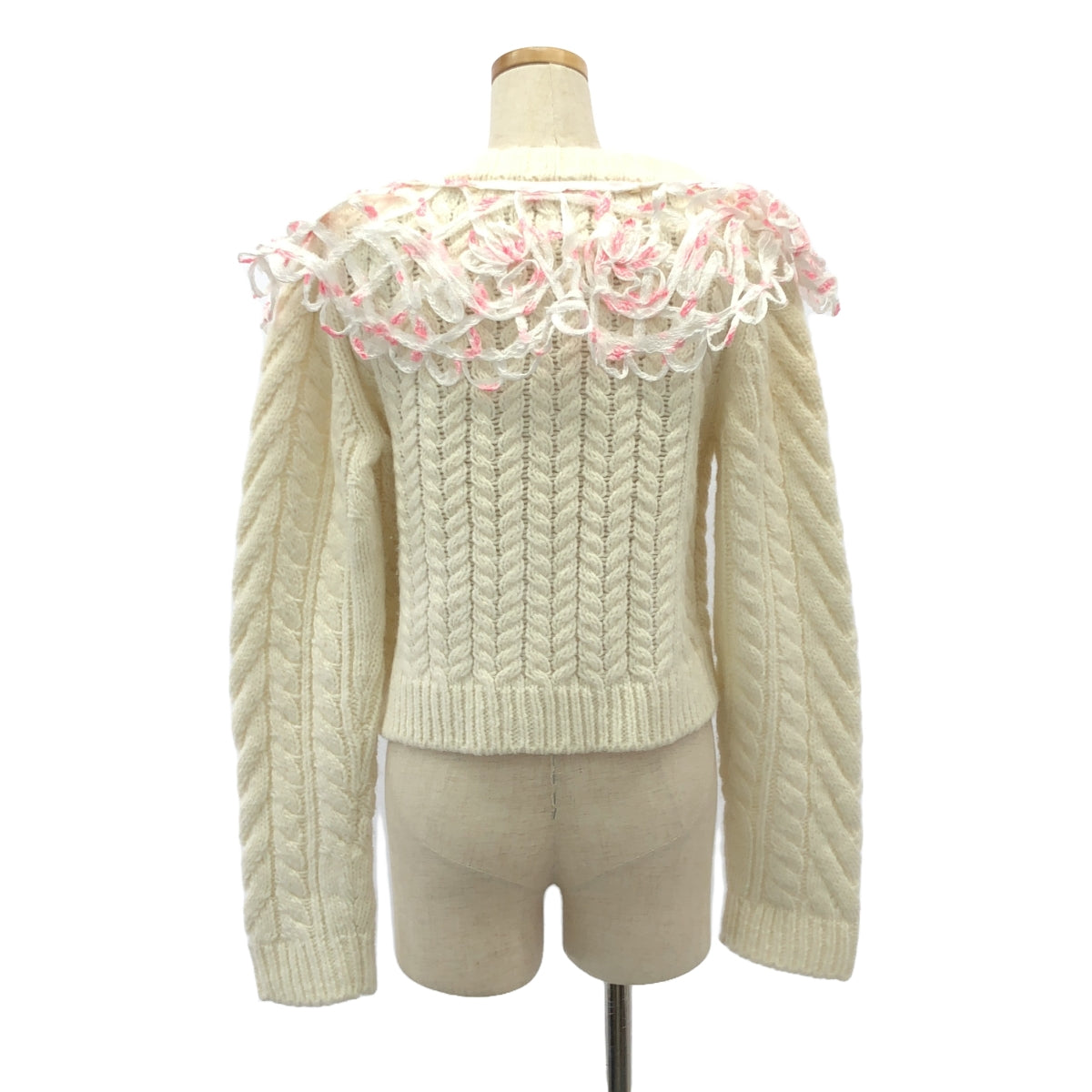 Cecilie Bahnsen / セシリーバンセン | MILO CARDIGAN カーディガン | XS/S | ホワイト/ピンク | レディース
