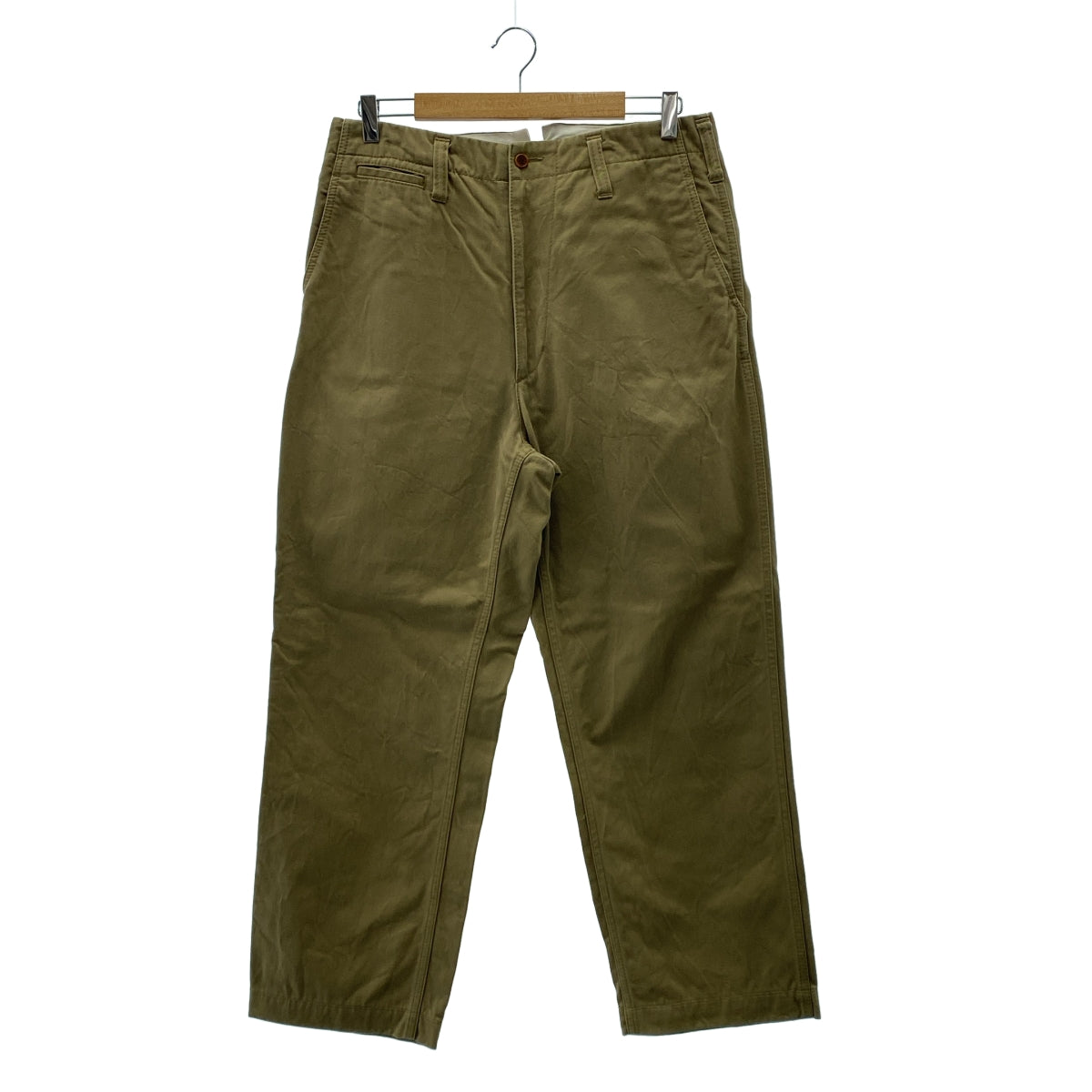 COMME des GARÇONS HOMME | 2011 秋冬 |棉質預洗束背工作褲 |尺寸 M |米色|男士