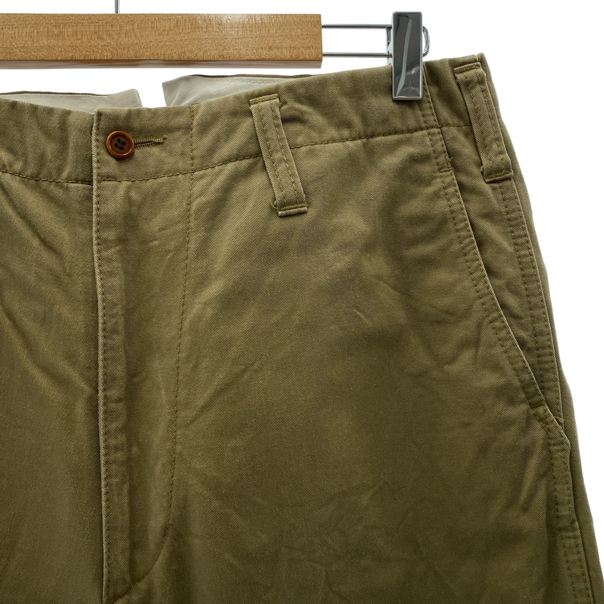 COMME des GARÇONS HOMME | 2011 秋冬 |棉質預洗束背工作褲 |尺寸 M |米色|男士