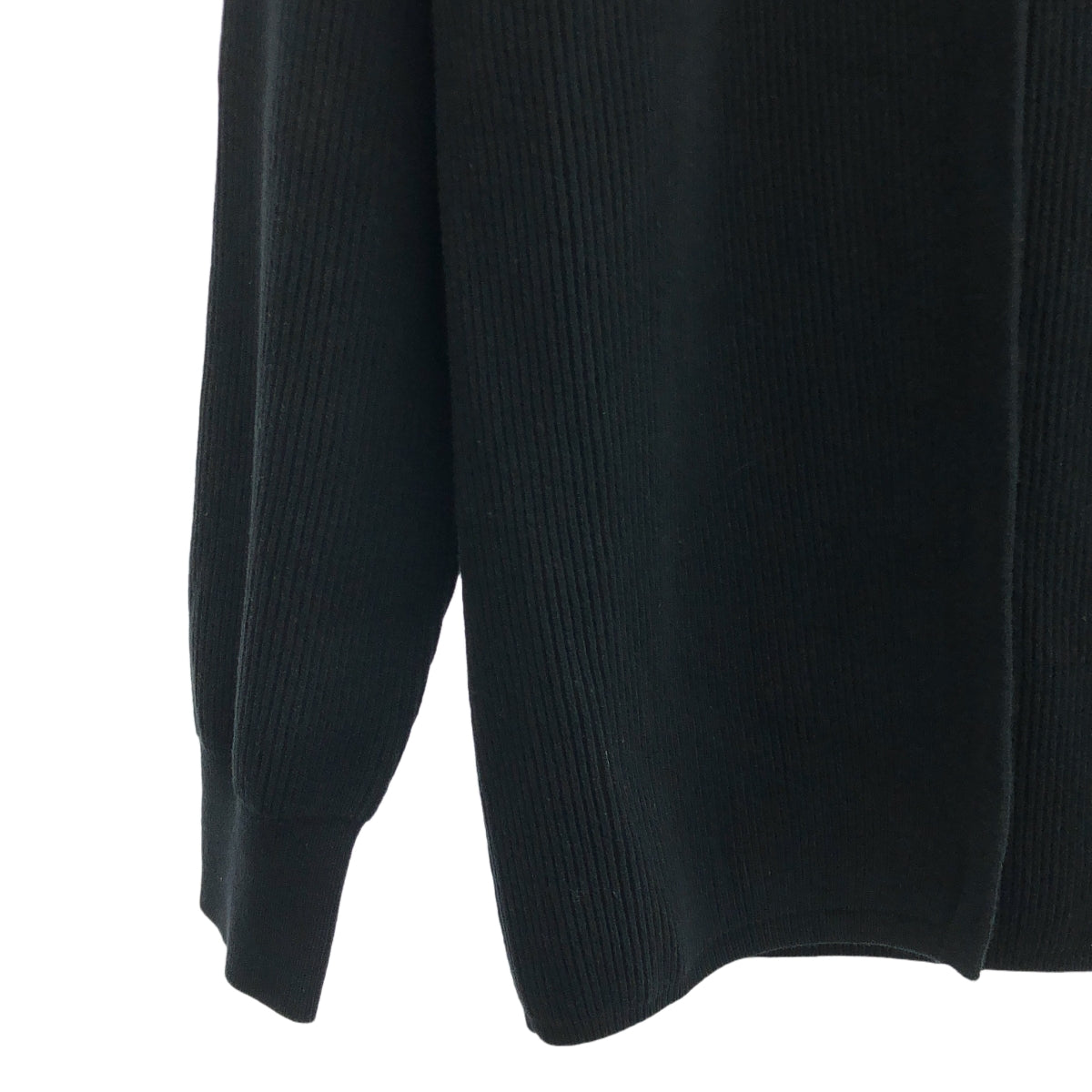 BATONER / バトナー | HIGH COUNT RIB CARDIGAN ハイカウント リブ カーディガン | 1 | ブラック | メンズ