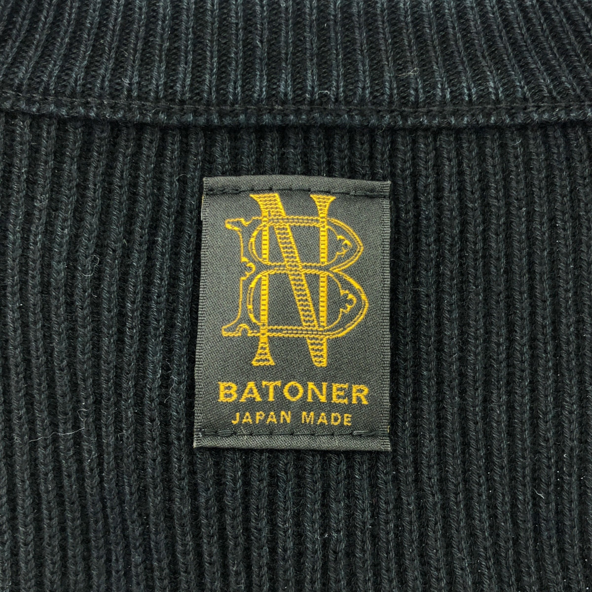 BATONER / バトナー | HIGH COUNT RIB CARDIGAN ハイカウント